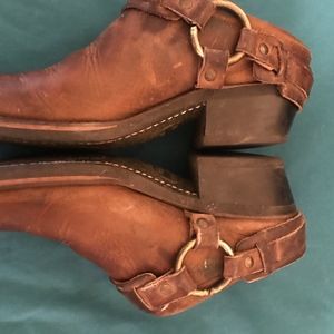 VINTAGE FRYE HARNESS MOTORCYCLE CLOGS SZ 7.5